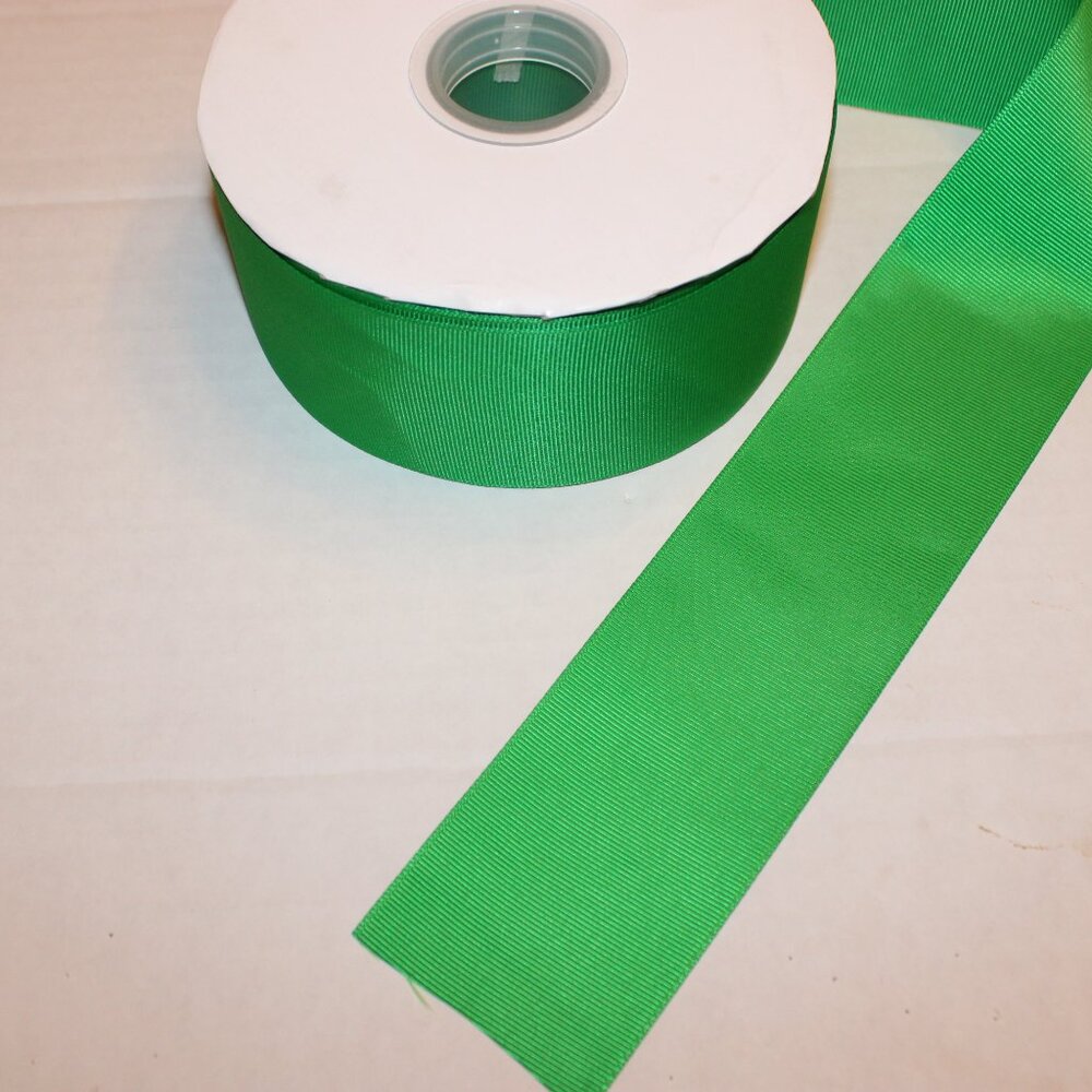 Green Grosgrain Ribbon Roll - Home Office Craft Ribbon